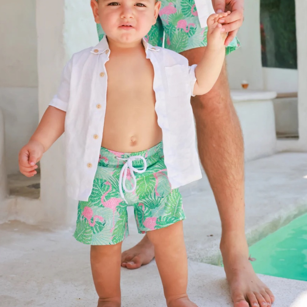 Kenny flowers boys swim trunks